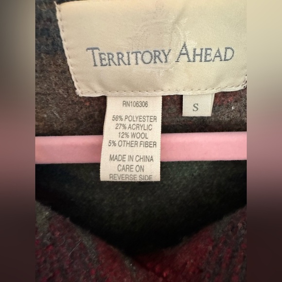 Territory Ahead Colorful Aztec Blanket Jacket Wool Blend Women Small Western EUC - Picture 7 of 8